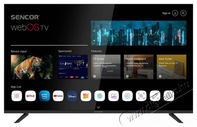 Sencor 43  SLE 43US804B Telev&iacute;zi&oacute;k - LED telev&iacute;zi&oacute; - UHD 4K felbont&aacute;s&uacute; - 506066