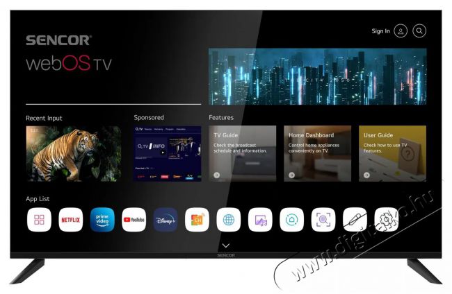 Sencor 50  SLE 50US804B Telev&iacute;zi&oacute;k - LED telev&iacute;zi&oacute; - UHD 4K felbont&aacute;s&uacute; - 506065