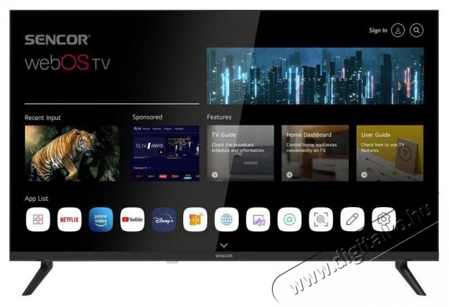 Sencor 32  SLE 32S803B Telev&iacute;zi&oacute;k - LED telev&iacute;zi&oacute; - 720p HD Ready felbont&aacute;s&uacute; - 506050