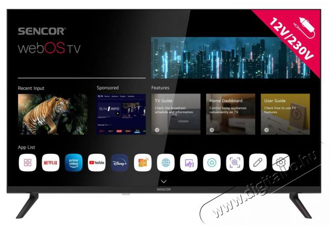 Sencor 32  SLE 32S830MB Telev&iacute;zi&oacute;k - LCD telev&iacute;zi&oacute; - 506051