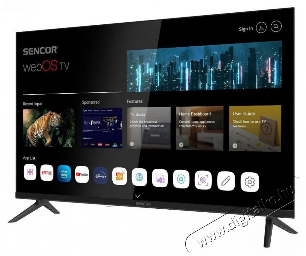 Sencor 32  SLE 32S830MB Telev&iacute;zi&oacute;k - LCD telev&iacute;zi&oacute; - 506051