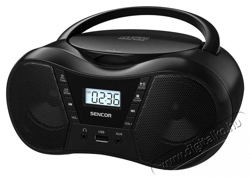 Sencor SPT 2300 BK BOOMBOX Audio-Video / Hifi / Multim&eacute;dia - Hordozhat&oacute; CD / DVD / Multim&eacute;dia k&eacute;sz&uuml;l&eacute;k - Hordozhat&oacute; CD / Multim&eacute;dia r&aacute;di&oacute;magn&oacute; / Boombox - 509093