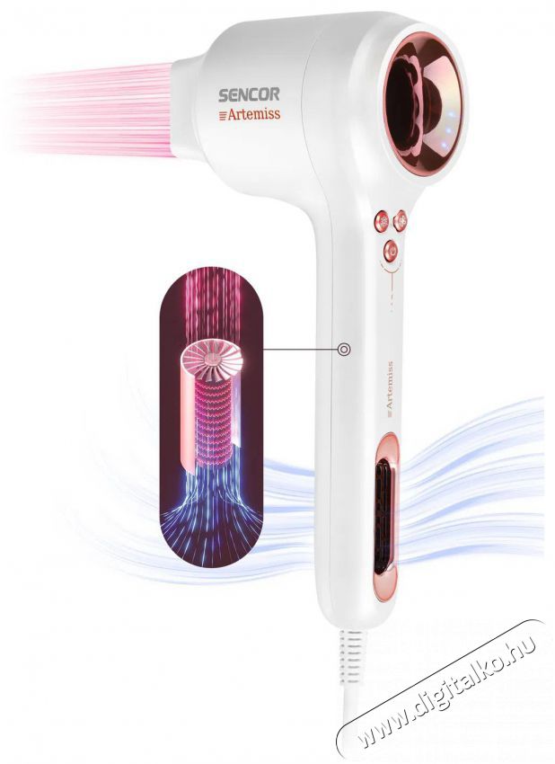 Sencor Artemiss SHD 9100RS Sz&eacute;ps&eacute;g&aacute;pol&aacute;s / Eg&eacute;szs&eacute;g - Haj&aacute;pol&aacute;s - Hajsz&aacute;r&iacute;t&oacute; - 510670