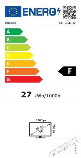 Sencor SLE 3232TCS Telev&iacute;zi&oacute;k - LED telev&iacute;zi&oacute; - 1080p Full HD felbont&aacute;s&uacute; - 512314