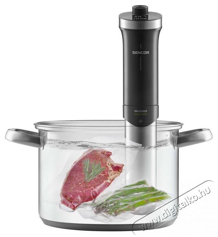 Sencor SSV 5000BK Konyhai term&eacute;kek - Konyhai kisg&eacute;p (s&uuml;t&eacute;s / főz&eacute;s / hűt&eacute;s / &eacute;telk&eacute;sz&iacute;t&eacute;s) - Sous Vide főző - 521406