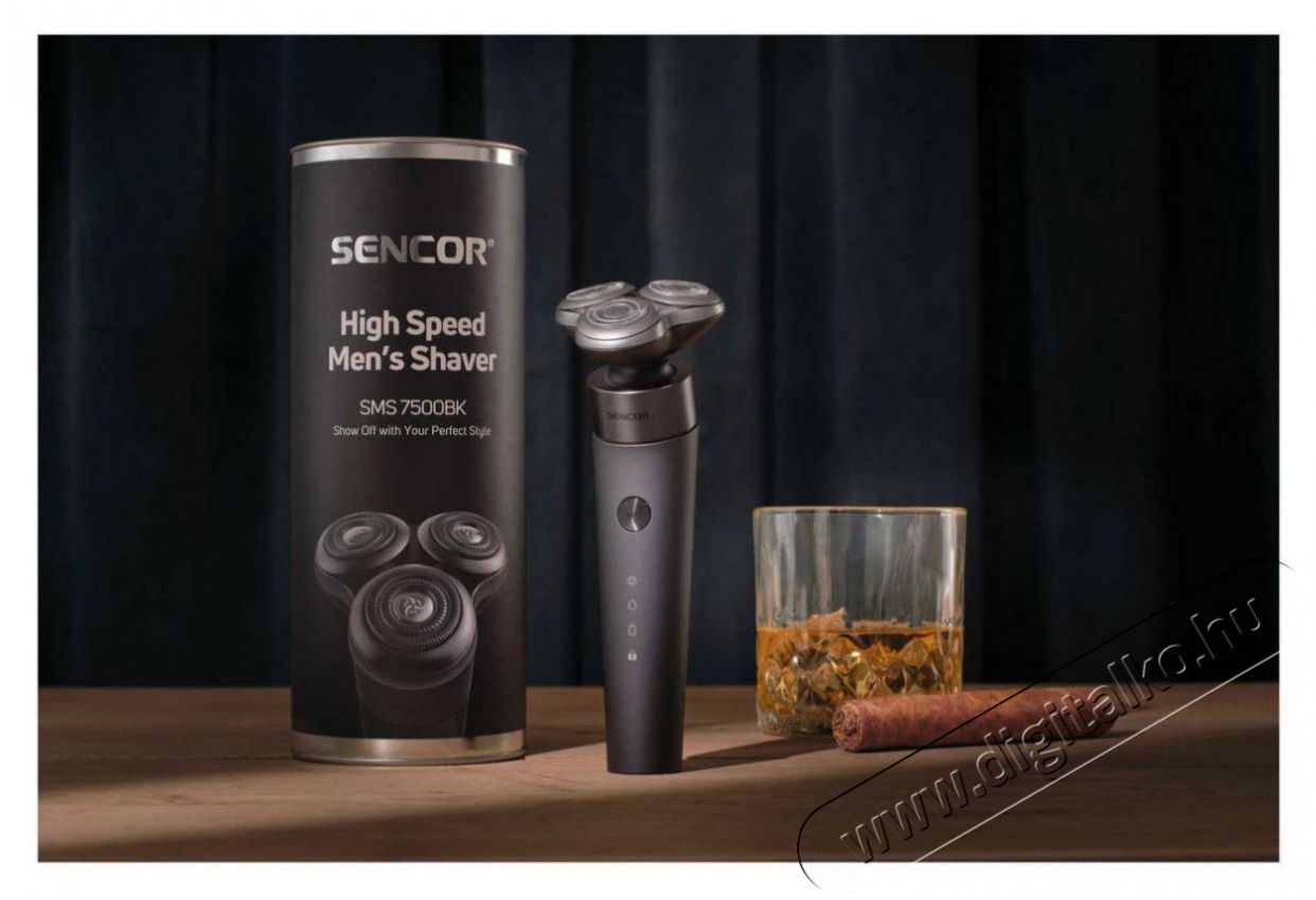 Sencor SMS 7500BK Borotva Sz&eacute;ps&eacute;g&aacute;pol&aacute;s / Eg&eacute;szs&eacute;g - Szőrtelen&iacute;tő / borotva - F&eacute;rfi borotva - 525951