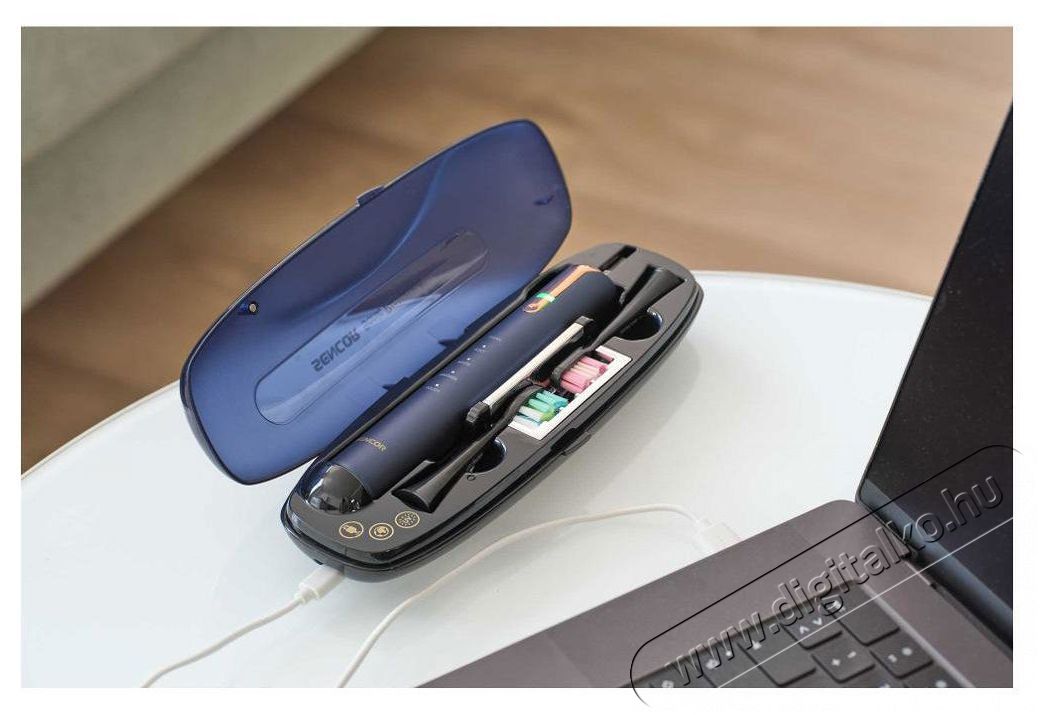 Sencor SOC 4110BL Elektromos fogkefe Sz&eacute;ps&eacute;g&aacute;pol&aacute;s / Eg&eacute;szs&eacute;g - Sz&aacute;j / fog &aacute;pol&aacute;s - Elektromos fogkefe - 525946