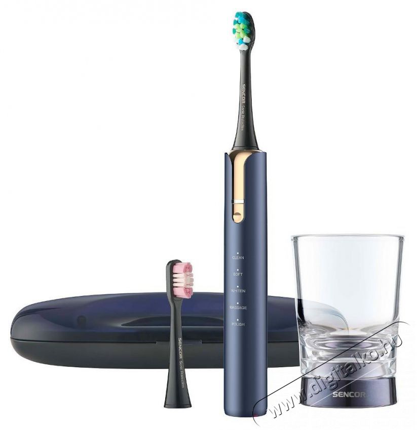 Sencor SOC 4110BL Elektromos fogkefe Sz&eacute;ps&eacute;g&aacute;pol&aacute;s / Eg&eacute;szs&eacute;g - Sz&aacute;j / fog &aacute;pol&aacute;s - Elektromos fogkefe - 525946