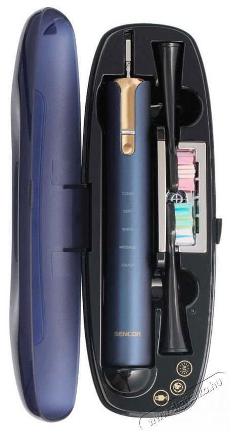 Sencor SOC 4110BL Elektromos fogkefe Sz&eacute;ps&eacute;g&aacute;pol&aacute;s / Eg&eacute;szs&eacute;g - Sz&aacute;j / fog &aacute;pol&aacute;s - Elektromos fogkefe - 525946