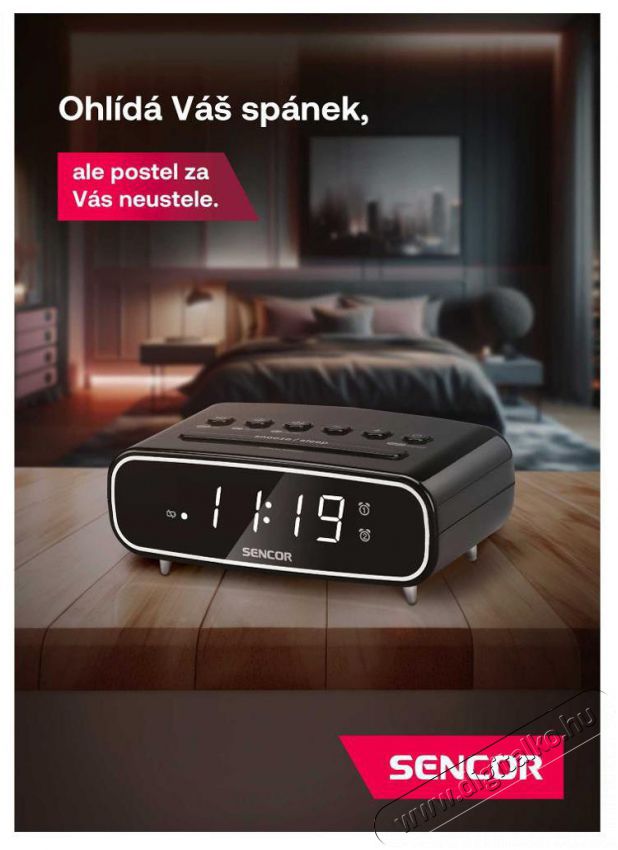 Sencor SRC 2600 fekete Audio-Video / Hifi / Multim&eacute;dia - R&aacute;di&oacute; / &oacute;r&aacute;s r&aacute;di&oacute; - &Eacute;bresztő&oacute;r&aacute;s r&aacute;di&oacute; - 525932
