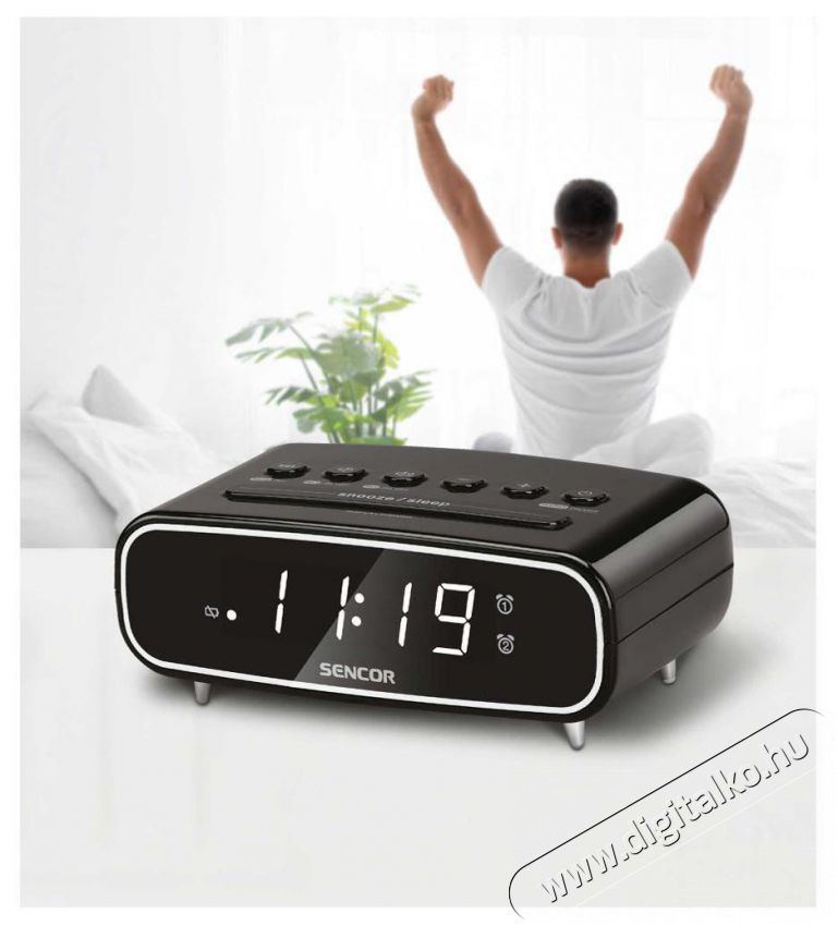Sencor SRC 2600 fekete Audio-Video / Hifi / Multim&eacute;dia - R&aacute;di&oacute; / &oacute;r&aacute;s r&aacute;di&oacute; - &Eacute;bresztő&oacute;r&aacute;s r&aacute;di&oacute; - 525932