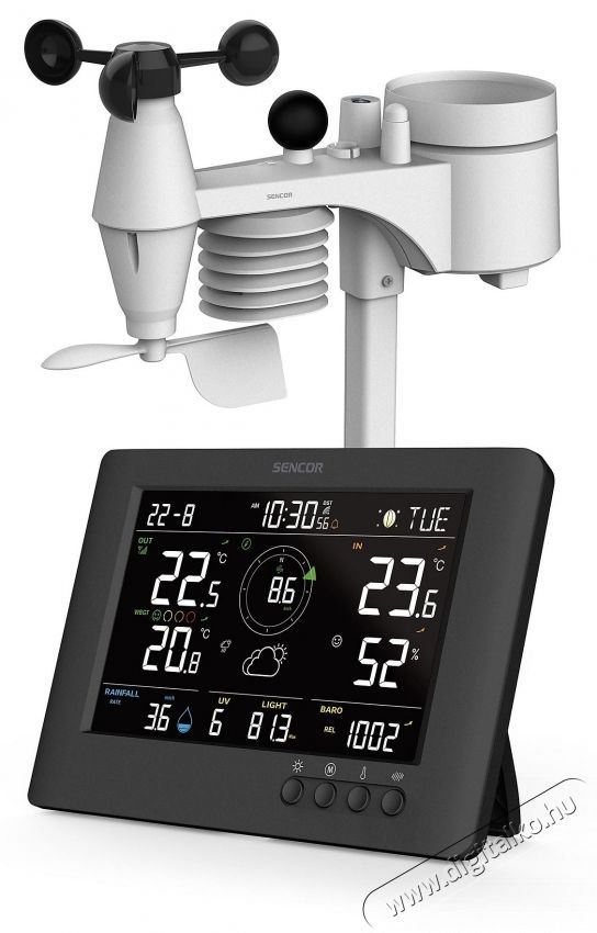 Sencor SWS 9500 Meteorol&oacute;giai &aacute;llom&aacute;s H&aacute;ztart&aacute;s / Otthon / K&uuml;lt&eacute;r - Lak&aacute;sfelszerel&eacute;s - Időj&aacute;r&aacute;s &aacute;llom&aacute;s - 531099