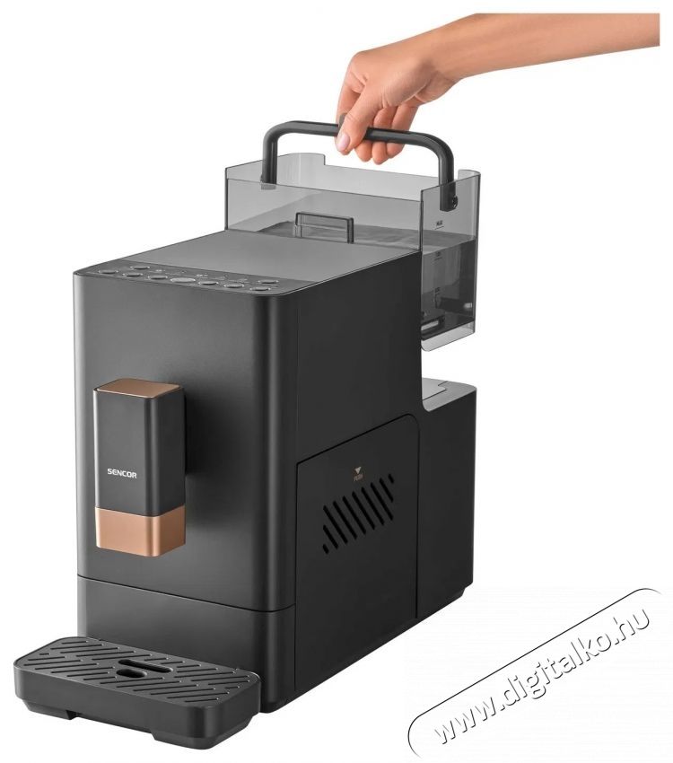 Sencor SES 6100BK Automata k&aacute;v&eacute;főző Konyhai term&eacute;kek - K&aacute;v&eacute;főző / k&aacute;v&eacute;&ouml;rlő / kieg&eacute;sz&iacute;tő - Automata k&aacute;v&eacute;főző - 531566