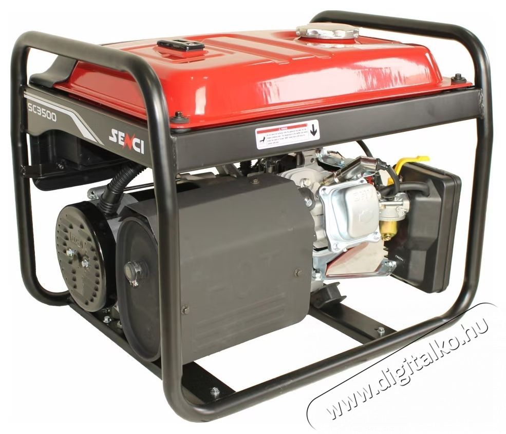 SENCI Elektromos &aacute;ramgener&aacute;tor, SC-3500 LITE, 7 LE, 3100 W, 208 CC, 230 V, fesz&uuml;lts&eacute;gstabiliz&aacute;tor (AVR), k&ouml;t&eacute;lind&iacute;t&aacute;s, 15 l benzin, 13,5 &oacute;ra maxim&aacute;lis auton&oacute;mia H&aacute;ztart&aacute;s / Otthon / K&uuml;lt&eacute;r - Szersz&aacute;m - &Aacute;ramfejlesztő - 537288