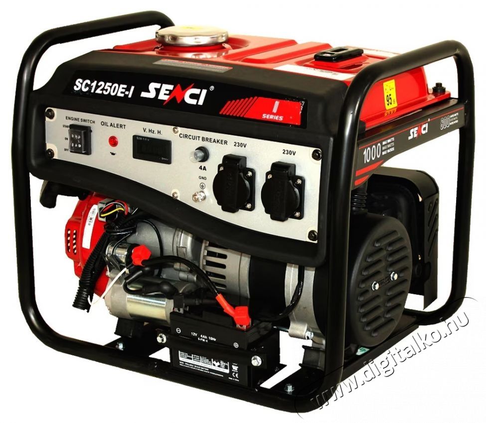 SENCI SC1250E Gener&aacute;tor, 1000 W, elektromos ind&iacute;t&aacute;s, 6 l H&aacute;ztart&aacute;s / Otthon / K&uuml;lt&eacute;r - Szersz&aacute;m - &Aacute;ramfejlesztő - 537286