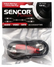 Sencor SAV 102-025 2 RCA hosszabb&iacute;t&oacute; k&aacute;bel 2,5M Tv kieg&eacute;sz&iacute;tők - K&aacute;bel / csatlakoz&oacute; - RCA k&aacute;bel - 261007