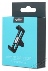 SETTY TF-0055 univerz&aacute;lis szellőzőr&aacute;csba illeszthető fekete aut&oacute;s telefon tart&oacute; Aut&oacute;hifi / Aut&oacute; felszerel&eacute;s - Aut&oacute;s tart&oacute; - 407757