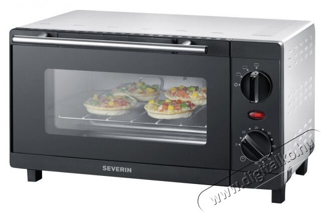 Severin TO2052 mini s&uuml;tő - fekete Konyhai term&eacute;kek - S&uuml;tő-főzőlap, tűzhely (szabadon&aacute;ll&oacute;) - Mini s&uuml;tő / mini grill / mini konyha - 331179