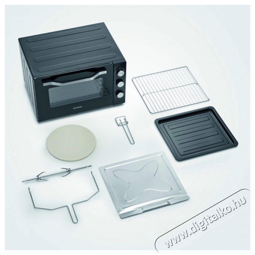 Severin TO 2073 Minis&uuml;tő Konyhai term&eacute;kek - S&uuml;tő-főzőlap, tűzhely (szabadon&aacute;ll&oacute;) - Mini s&uuml;tő / mini grill / mini konyha - 386476
