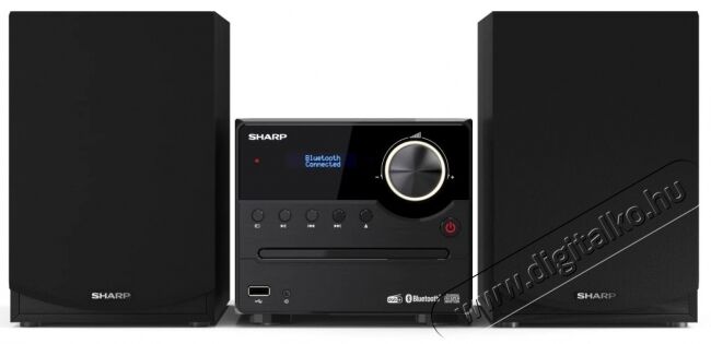 SHARP XL-B512BK Bluetooth mikrohifi rendszer - fekete, fa hangsz&oacute;r&oacute;kkal Audio-Video / Hifi / Multim&eacute;dia - Hifi - Sztere&oacute; - Mikro-, mini hifi rendszer - 369933