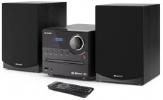 SHARP XL-B512BK Bluetooth mikrohifi rendszer - fekete, fa hangsz&oacute;r&oacute;kkal Audio-Video / Hifi / Multim&eacute;dia - Hifi - Sztere&oacute; - Mikro-, mini hifi rendszer - 369933