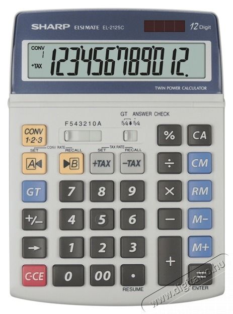 SHARP EL2125C irodai asztali sz&aacute;mol&oacute;g&eacute;p Iroda &eacute;s sz&aacute;m&iacute;t&aacute;stechnika - Sz&aacute;mol&oacute;g&eacute;p - Irodai - 456794