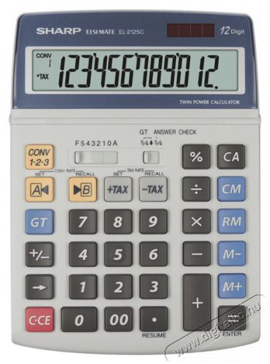 SHARP EL2125C irodai asztali sz&aacute;mol&oacute;g&eacute;p Iroda &eacute;s sz&aacute;m&iacute;t&aacute;stechnika - Sz&aacute;mol&oacute;g&eacute;p - Irodai - 456794