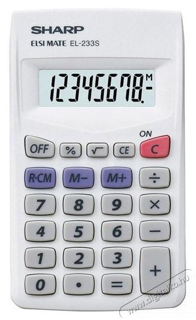 SHARP EL233S alapműveletes zsebsz&aacute;mol&oacute;g&eacute;p Iroda &eacute;s sz&aacute;m&iacute;t&aacute;stechnika - Sz&aacute;mol&oacute;g&eacute;p - Zsebsz&aacute;mol&oacute;g&eacute;p - 456790