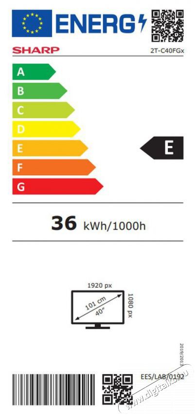 SHARP 40FH2EA 40 FULL HD Android LED TV Telev&iacute;zi&oacute;k - LED telev&iacute;zi&oacute; - 1080p Full HD felbont&aacute;s&uacute; - 476071