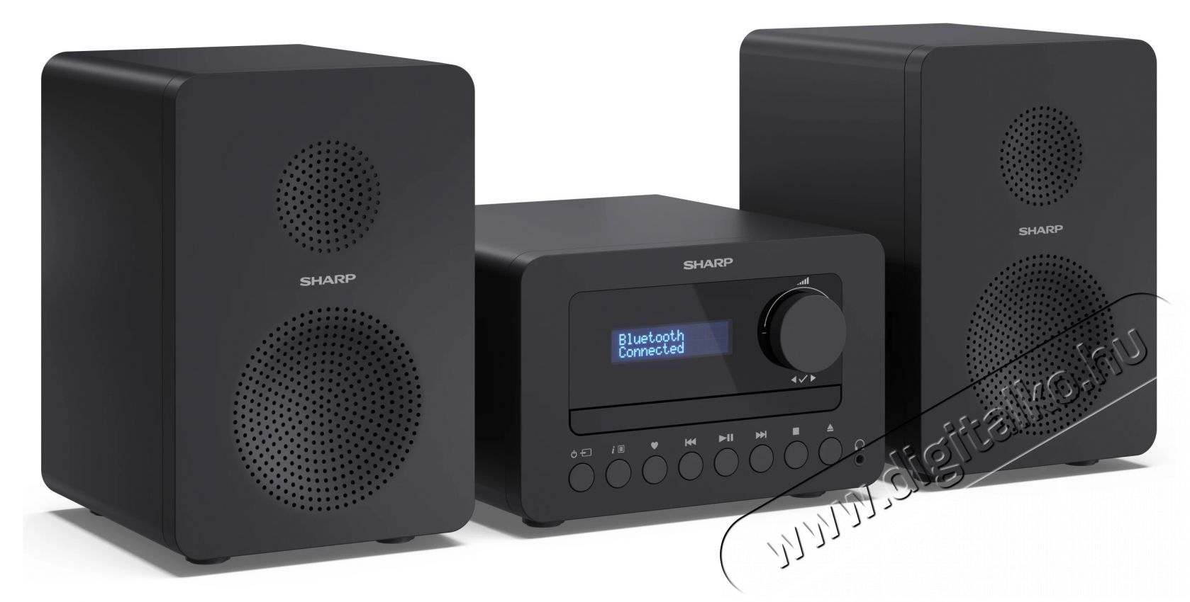 SHARP XL-B514(BK) Tokyo FM bluetooth mikrohifi rendszer fekete fa hangsz&oacute;r&oacute;kkal Audio-Video / Hifi / Multim&eacute;dia - Hifi - Sztere&oacute; - Mikro-, mini hifi rendszer - 494543