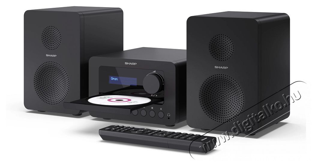 SHARP XL-B514(BK) Tokyo FM bluetooth mikrohifi rendszer fekete fa hangsz&oacute;r&oacute;kkal Audio-Video / Hifi / Multim&eacute;dia - Hifi - Sztere&oacute; - Mikro-, mini hifi rendszer - 494543
