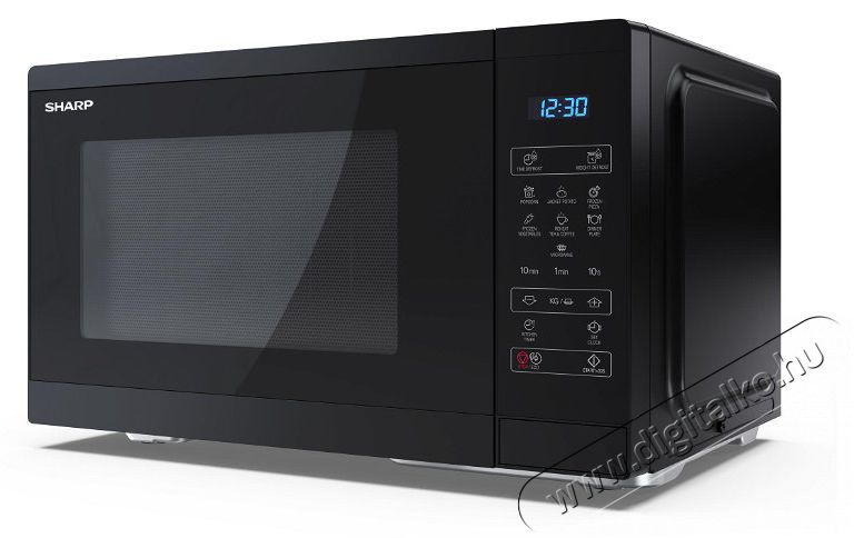 SHARP YC-MS252AE-B 25L, digit&aacute;lis mikrohull&aacute;m&uacute; s&uuml;tő, fekete Konyhai term&eacute;kek - Mikrohull&aacute;m&uacute; s&uuml;tő - Mikrohull&aacute;m&uacute; s&uuml;tő (szabadon&aacute;ll&oacute;) - 495979