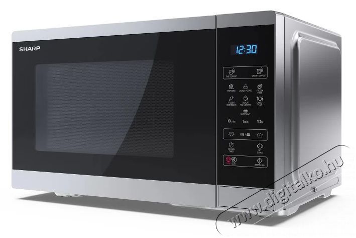 SHARP YC-MS252AE-S 25L, digit&aacute;lis mikrohull&aacute;m&uacute; s&uuml;tő, ez&uuml;st/fekete Konyhai term&eacute;kek - Mikrohull&aacute;m&uacute; s&uuml;tő - Mikrohull&aacute;m&uacute; s&uuml;tő (szabadon&aacute;ll&oacute;) - 495980