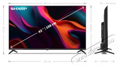 SHARP 43GL4260E 108cm-es 4K UHD Google TV Telev&iacute;zi&oacute;k - LED telev&iacute;zi&oacute; - UHD 4K felbont&aacute;s&uacute; - 499541