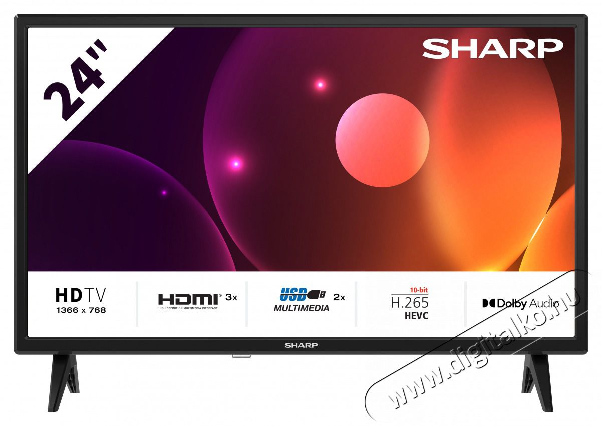 SHARP 24FA2E 60cm-es HD Ready LED TV Telev&iacute;zi&oacute;k - LED telev&iacute;zi&oacute; - 720p HD Ready felbont&aacute;s&uacute; - 499860
