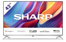 SHARP 43GP6265E 108cm-es 4K UHD QLED Google TV harman/kardon hangsz&oacute;r&oacute;kkal Telev&iacute;zi&oacute;k - LED telev&iacute;zi&oacute; - UHD 4K felbont&aacute;s&uacute; - 499833