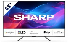 SHARP 65GR8265E 164cm-es 4K UHD 144Hz QLED Google TV harman/kardon hangsz&oacute;r&oacute;kkal Telev&iacute;zi&oacute;k - LED telev&iacute;zi&oacute; - UHD 4K felbont&aacute;s&uacute; - 499837