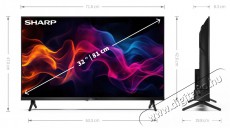 SHARP 32GF3265E 81cm-es Full HD QLED Google TV Telev&iacute;zi&oacute;k - LED telev&iacute;zi&oacute; - 1080p Full HD felbont&aacute;s&uacute; - 500997