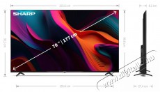 SHARP 70GL4260EB 177cm-es 4K UHD Google TV Telev&iacute;zi&oacute;k - LED telev&iacute;zi&oacute; - UHD 4K felbont&aacute;s&uacute; - 500932