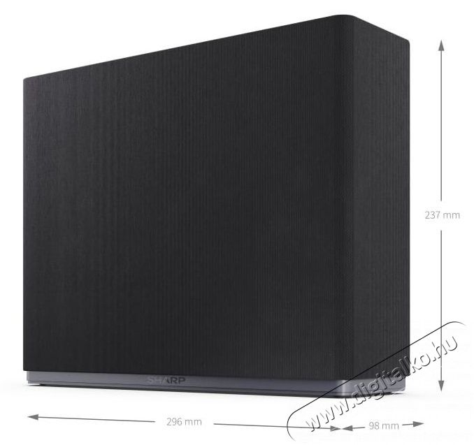 SHARP CP-AWS0101 AQUOS m&eacute;lynyom&oacute;, fekete Audio-Video / Hifi / Multim&eacute;dia - Hangprojektor / soundbar - M&eacute;lyl&aacute;d&aacute;val - 500933