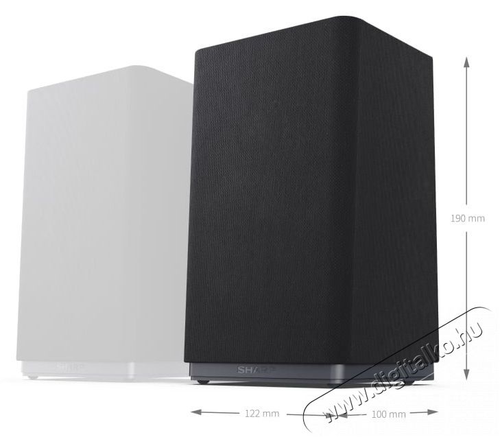 SHARP CP-AWS2001 AQUOS h&aacute;ts&oacute; hangsug&aacute;rz&oacute;p&aacute;r, fekete Audio-Video / Hifi / Multim&eacute;dia - Hangprojektor / soundbar - M&eacute;lyl&aacute;da n&eacute;lk&uuml;l - 500934