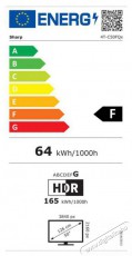 SHARP 50FQ5EG 126cm-es 4K UHD 144Hz Quantum Dot Sharp Google TV Harman Kardon hangsz&oacute;r&oacute;kkal Telev&iacute;zi&oacute;k - LED telev&iacute;zi&oacute; - UHD 4K felbont&aacute;s&uacute; - 494540