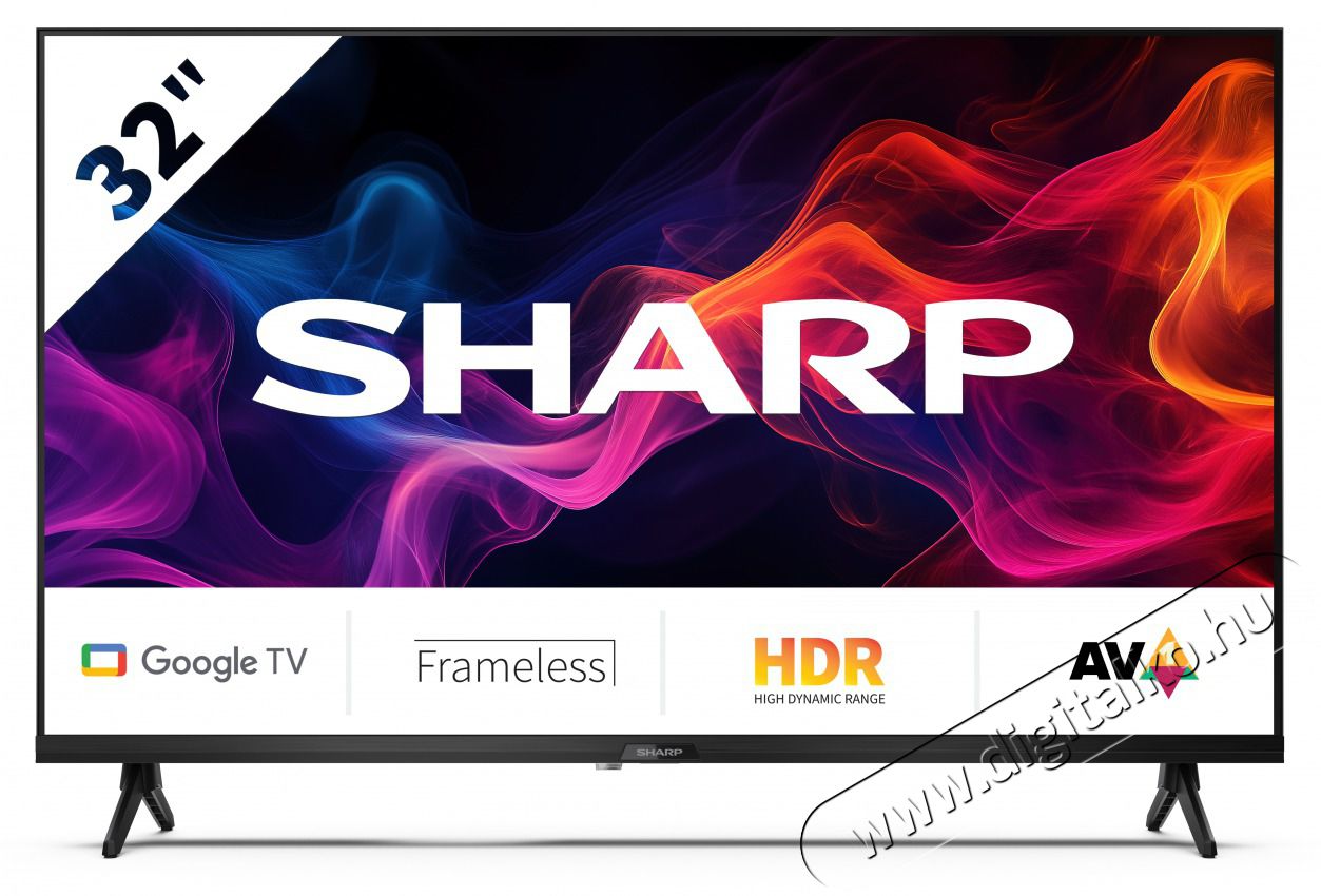 SHARP 32GF2265E 80cm-es HD Ready Google TV Telev&iacute;zi&oacute;k - LED telev&iacute;zi&oacute; - 720p HD Ready felbont&aacute;s&uacute; - 505321