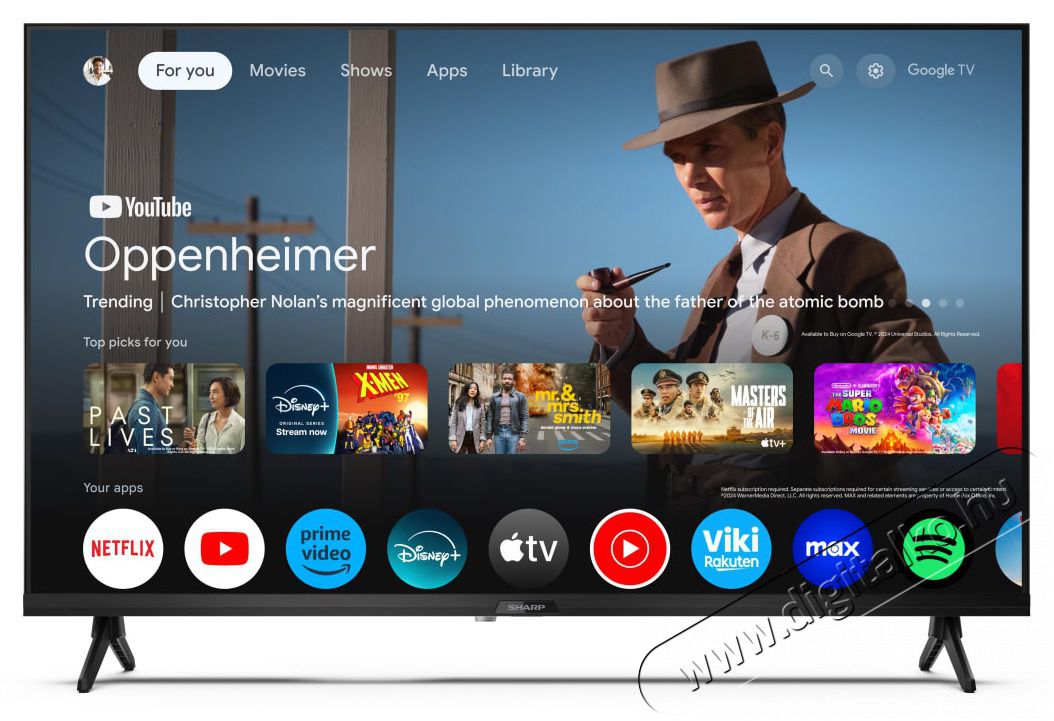 SHARP 32GF2265E 80cm-es HD Ready Google TV Telev&iacute;zi&oacute;k - LED telev&iacute;zi&oacute; - 720p HD Ready felbont&aacute;s&uacute; - 505321