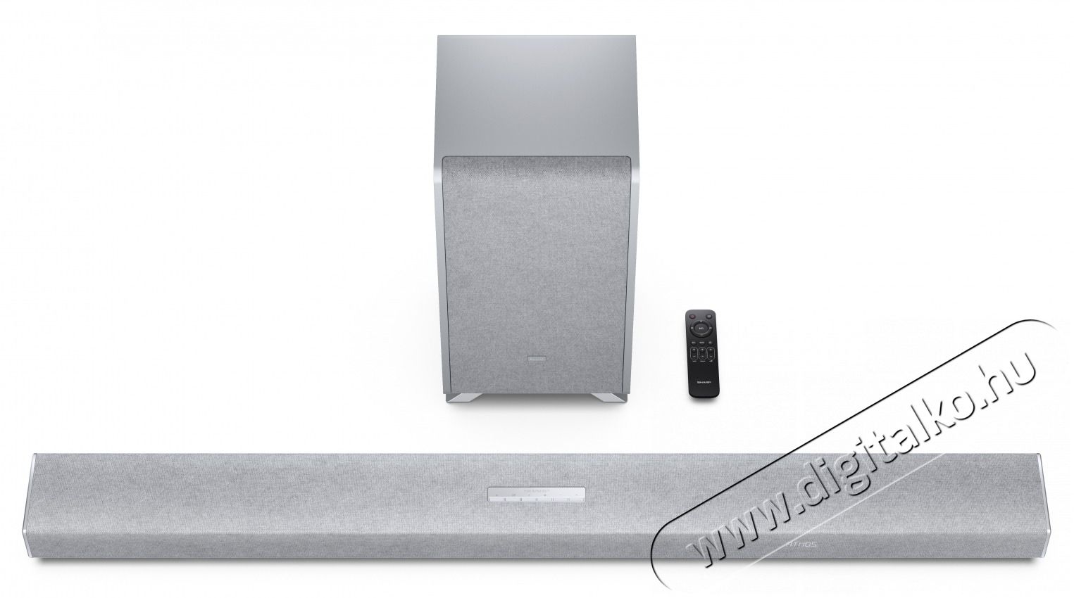 SHARP Q HT-SBW55121(SL) 5.1.2 Dolby Atmos / DTS:X hangprojektor vezet&eacute;k n&eacute;lk&uuml;li m&eacute;lynyom&oacute;val ez&uuml;st Audio-Video / Hifi / Multim&eacute;dia - Hangprojektor / soundbar - M&eacute;lyl&aacute;d&aacute;val - 505452