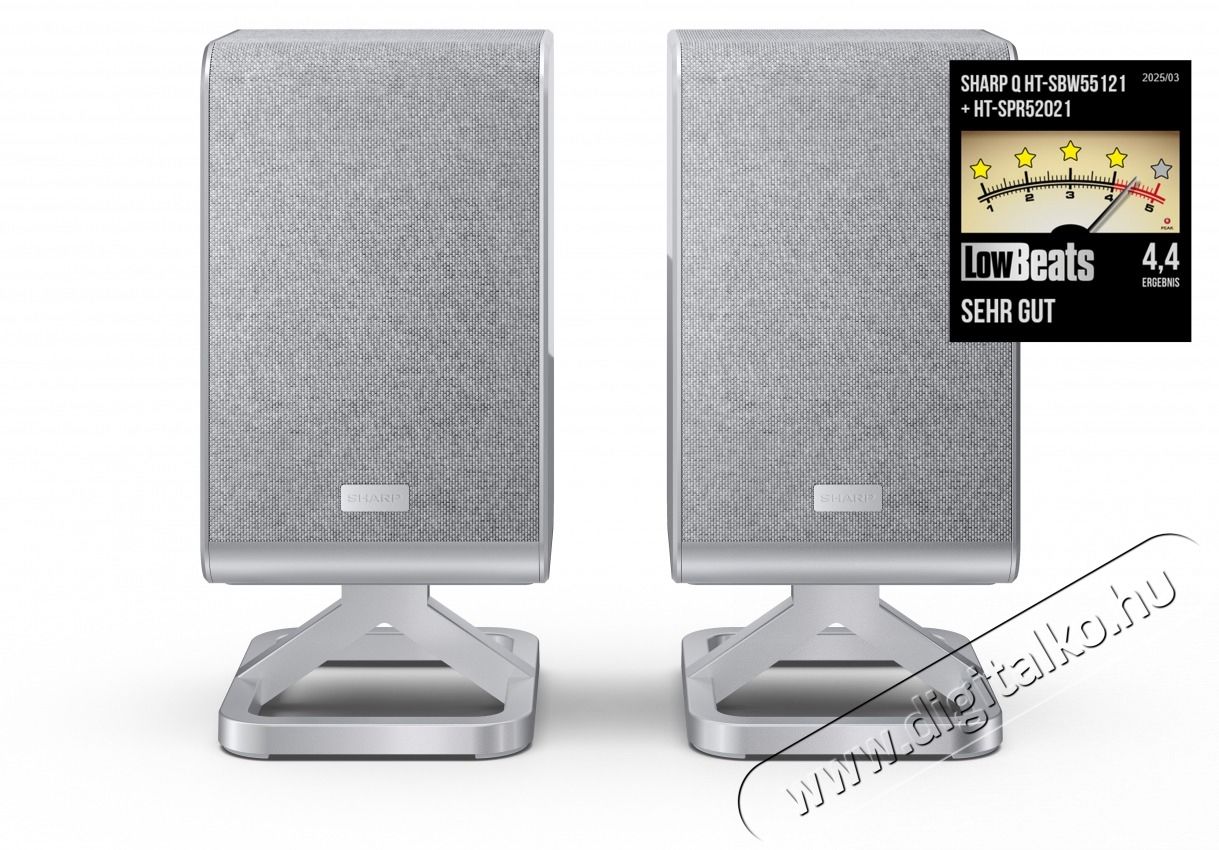SHARP Q HT-SPR52021(SL) 2.0.2 Vezet&eacute;k n&eacute;lk&uuml;li h&aacute;ts&oacute; hangsug&aacute;rz&oacute;p&aacute;r, ez&uuml;st Audio-Video / Hifi / Multim&eacute;dia - Hordozhat&oacute;, vezet&eacute;k n&eacute;lk&uuml;li / bluetooth hangsug&aacute;rz&oacute; - Hordozhat&oacute;, vezet&eacute;k n&eacute;lk&uuml;li / bluetooth hangsug&aacute;rz&oacute; - 505454