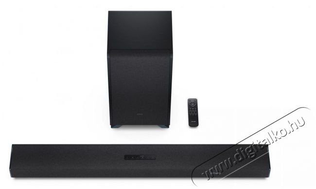 SHARP Q HT-SBW53121(BK) 3.1.2 Dolby Atmos / DTS:X hangprojektor vezet&eacute;k n&eacute;lk&uuml;li m&eacute;lynyom&oacute;val fekete Audio-Video / Hifi / Multim&eacute;dia - Hangprojektor / soundbar - M&eacute;lyl&aacute;d&aacute;val - 505449