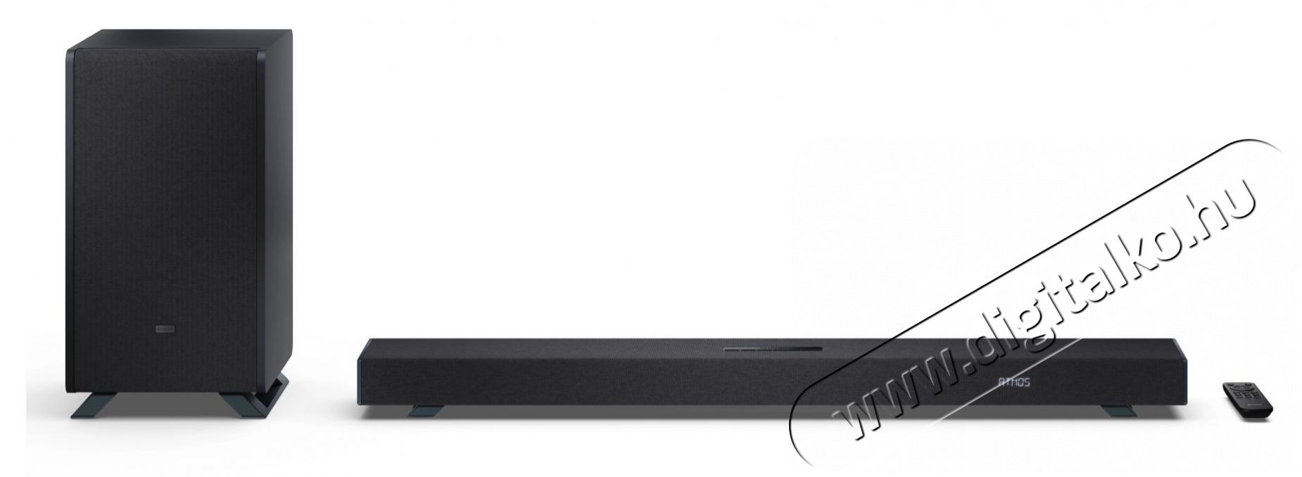 SHARP Q HT-SBW53121(BK) 3.1.2 Dolby Atmos / DTS:X hangprojektor vezet&eacute;k n&eacute;lk&uuml;li m&eacute;lynyom&oacute;val fekete Audio-Video / Hifi / Multim&eacute;dia - Hangprojektor / soundbar - M&eacute;lyl&aacute;d&aacute;val - 505449