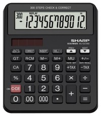 SHARP EL-CC12D napelemes irodai számológép Iroda és számítástechnika - Számológép - Zsebszámológép - 508567