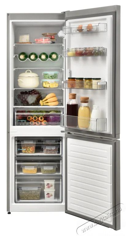 SHARP SJ-FBB04DTXLE-EU alulfagyaszt&oacute;s hűtőszekr&eacute;ny, 268L, Inox Konyhai term&eacute;kek - Hűtő, fagyaszt&oacute; (szabadon&aacute;ll&oacute;) - Alulfagyaszt&oacute;s kombin&aacute;lt hűtő - 529183